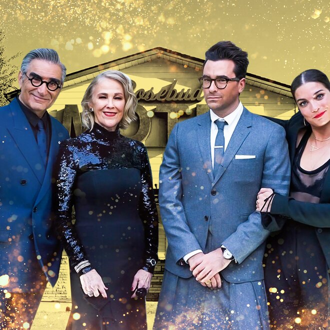 Schitt's Creek Emmys 2020 Fashion, Dan Levy, Eugene Levy, Annie Murphy, Catherine O'Hara